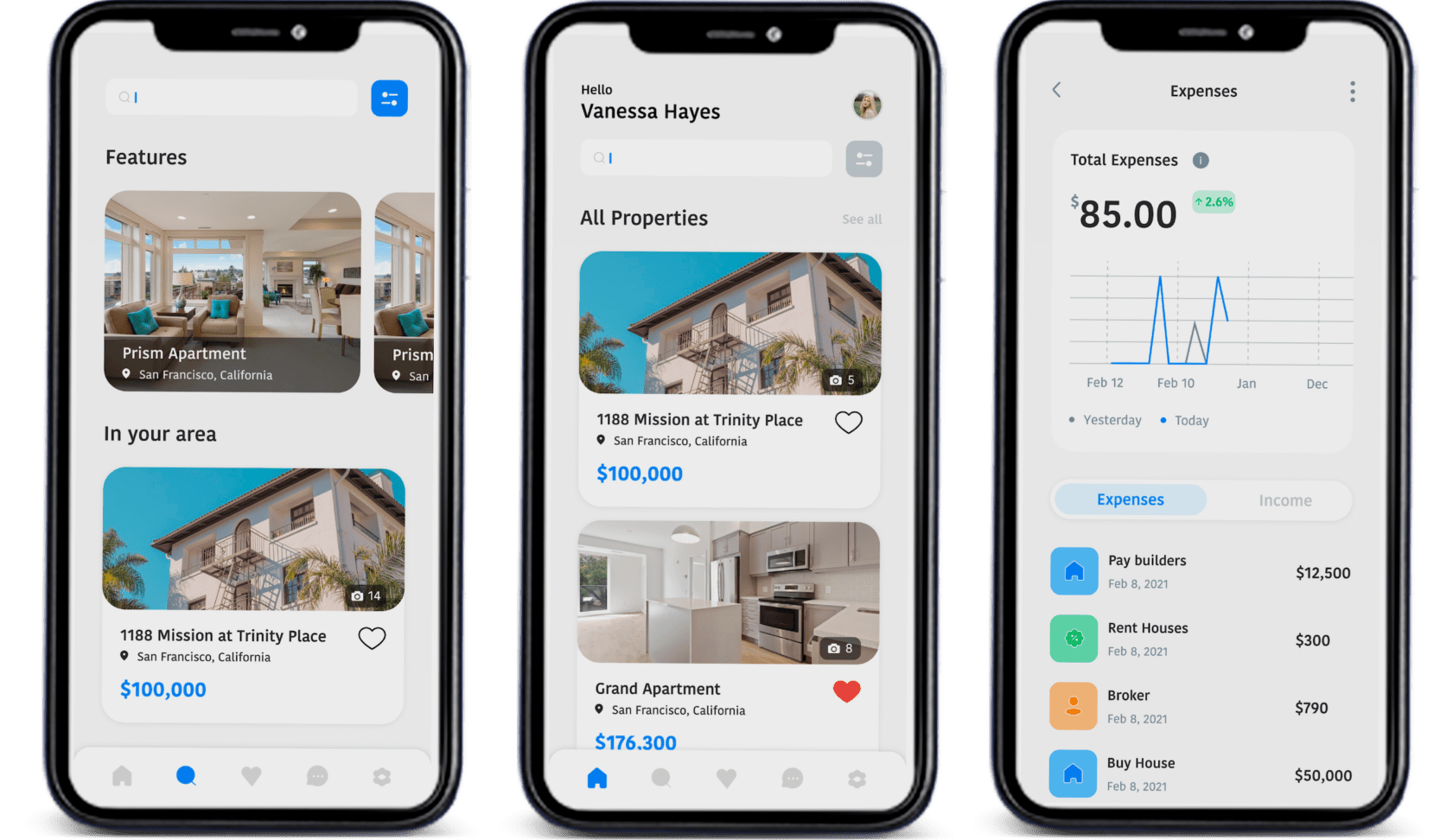 project real estate app image