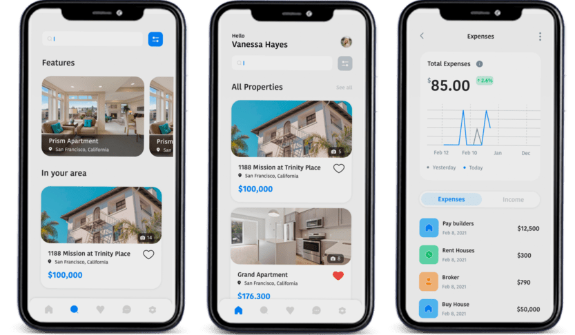project real estate app image
